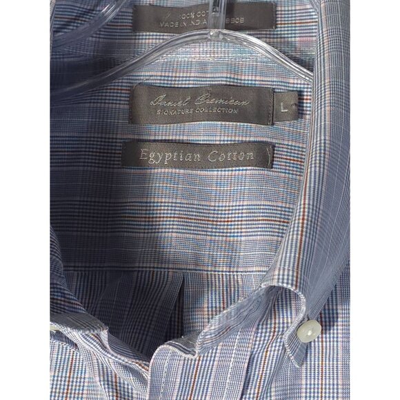 Daniel Cremieux Egyptian Cotton Men's Dress Shirts Large Tweed Design - Picture 4 of 8